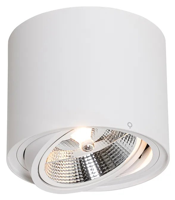 Refletor de teto moderno branco giratório e inclinável AR111 - Rondoo Up Moderno