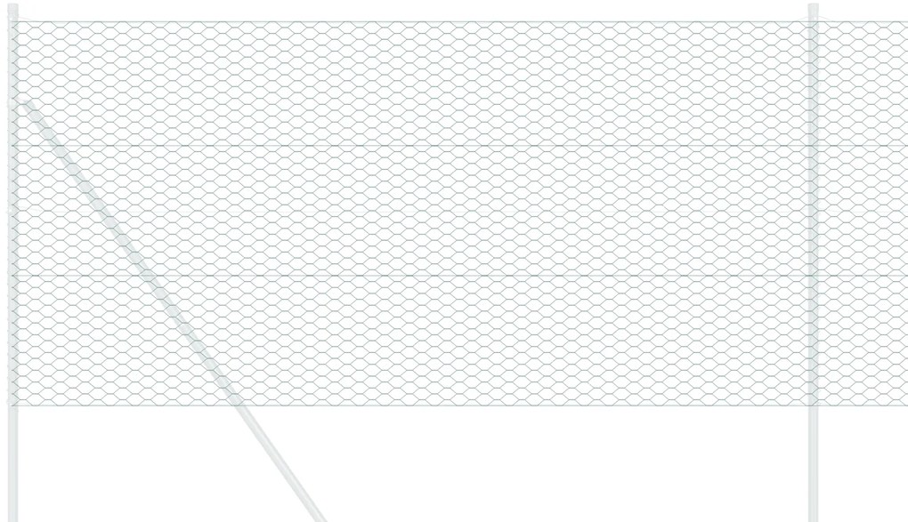 Cerca Hexagonal Verde 1x50 m de Aço