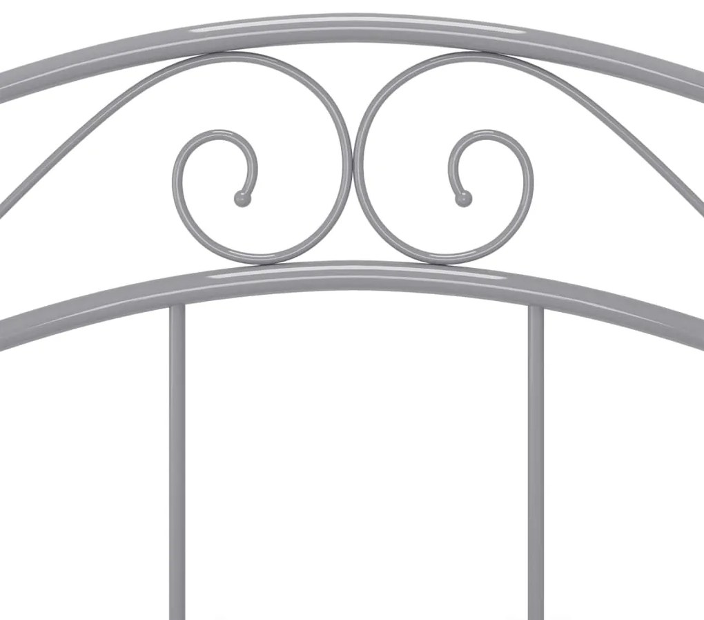 Estrutura de cama 90x200 cm metal cinzento