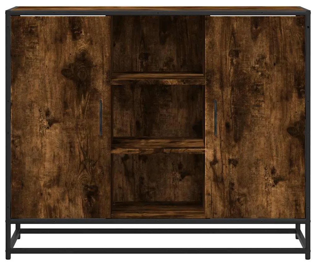 Aparador 92x35x76 cm derivados de madeira carvalho fumado