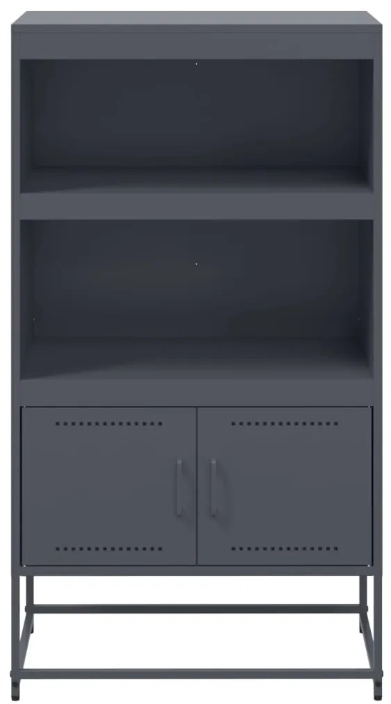 Aparador alto 68,5x38,5x123,5 cm aço antracite