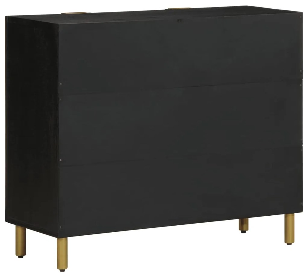 Aparador 90x33x75 cm derivados de madeira preto