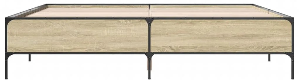 Estrutura de cama 180x200 cm derivados madeira/metal