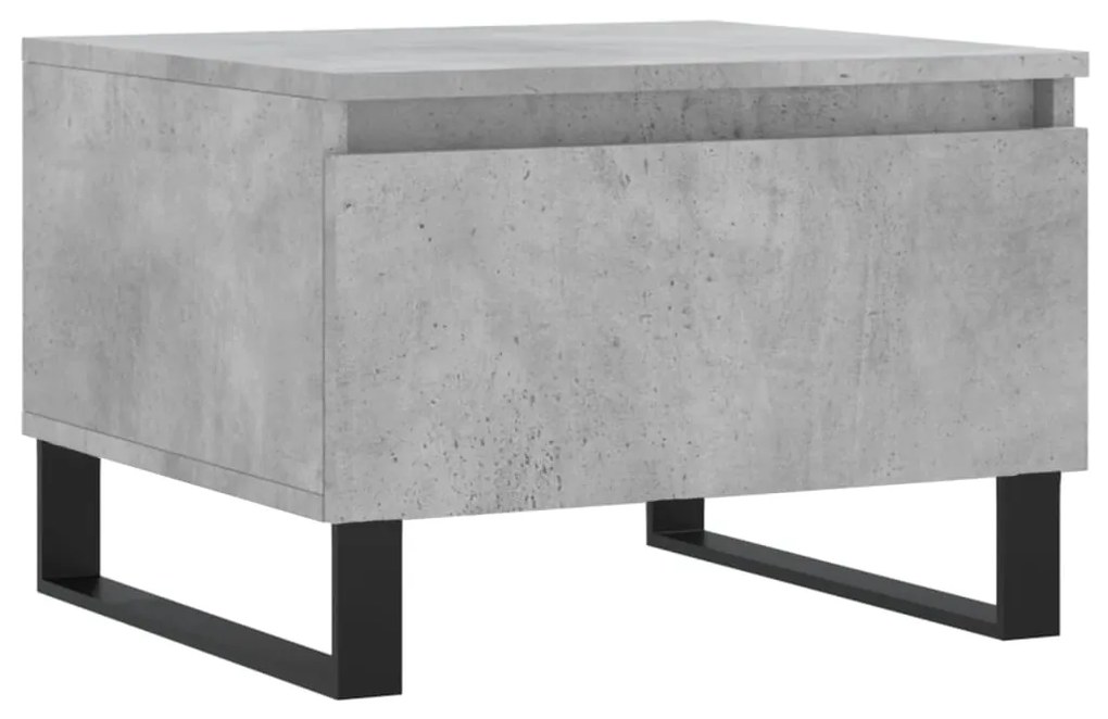 Mesas de centro 2 pcs 50x46x35 cm deriv. madeira cinza-cimento