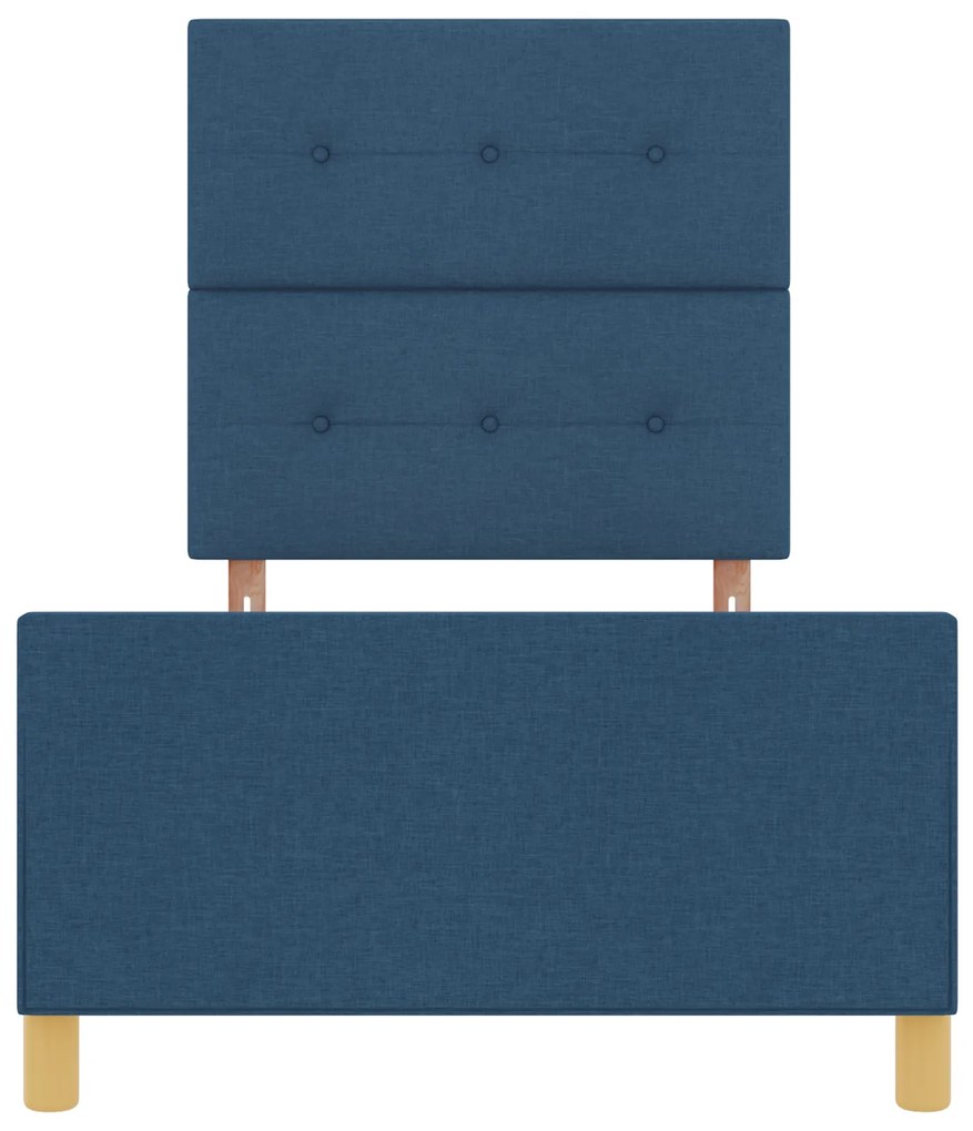 Cama vidaXL em Azul, 80x200 cm, Tecido