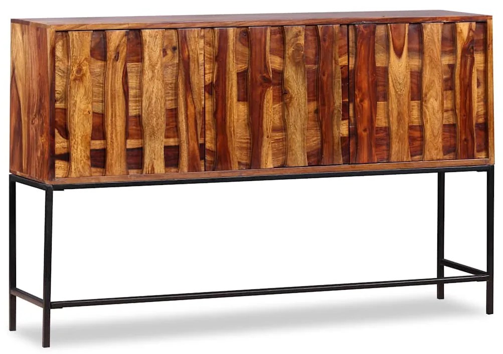 Aparador em madeira de acácia maciça 120x30x80 cm
