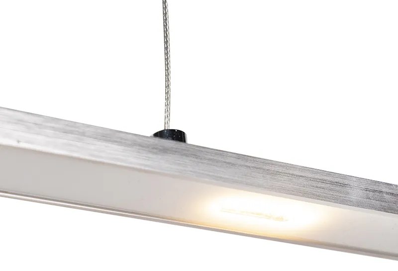 Lâmpada suspensa de design em aço com dimmer de toque incluindo LED - Platinum Design,Moderno