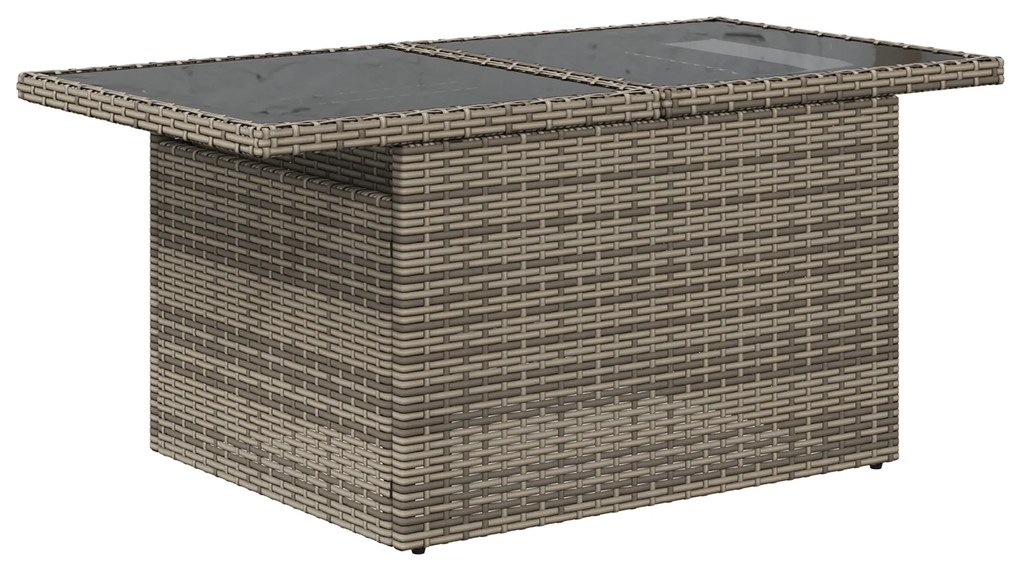 Conjunto de Sofá de Jardim 6 Peças vidaXL com Almofadas Cinzento Vime