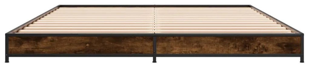 Estrutura de cama 150x200 cm derivados madeira/metal