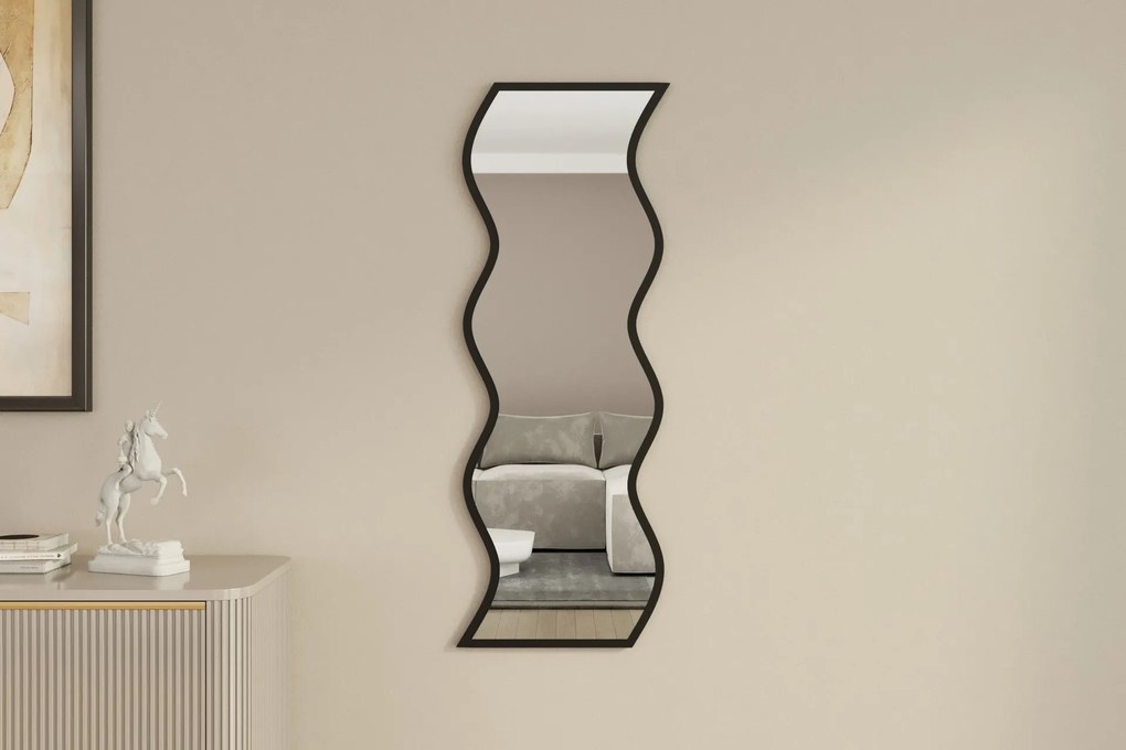 Espelho Safi – Branco/Preto – 40 cm x 120 cm