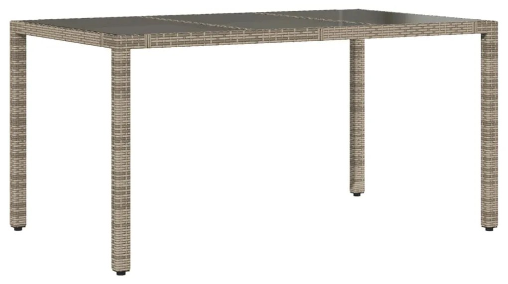 5 pcs conjunto de jantar p/ jardim c/ almofadões vime PE cinza