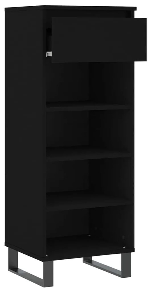 Sapateira 40x36x105 cm derivados de madeira preto