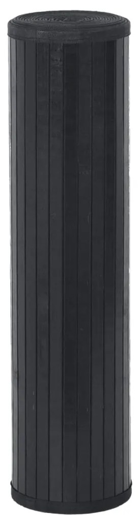 Tapete retangular 70x400 cm bambu preto