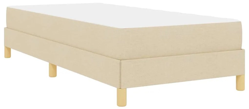 Cama Box Creme, Marrom 90 x 190 cm