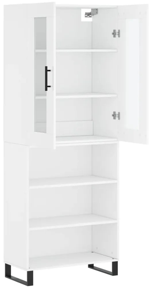 Armário alto 69,5x34x180 cm derivados de madeira branco