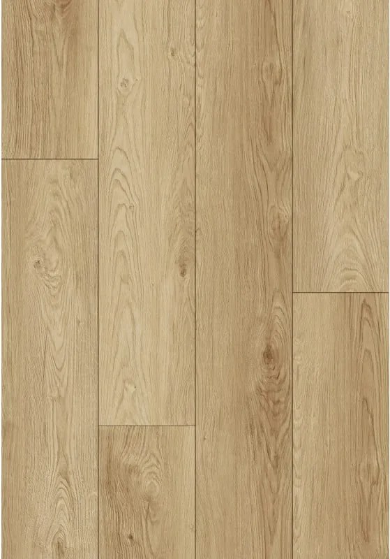 Mexen Anniston painéis vinílicos 1240 x 182 mm SPC 6,5 mm, base IXPE 1,5 mm, 4 V-Fuga, Carvalho - F1038-1240-182-505-4V1-01