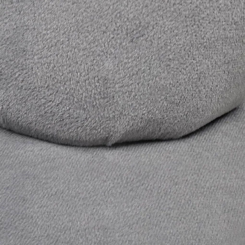 Cadeira em forma de mão veludo cinzento
