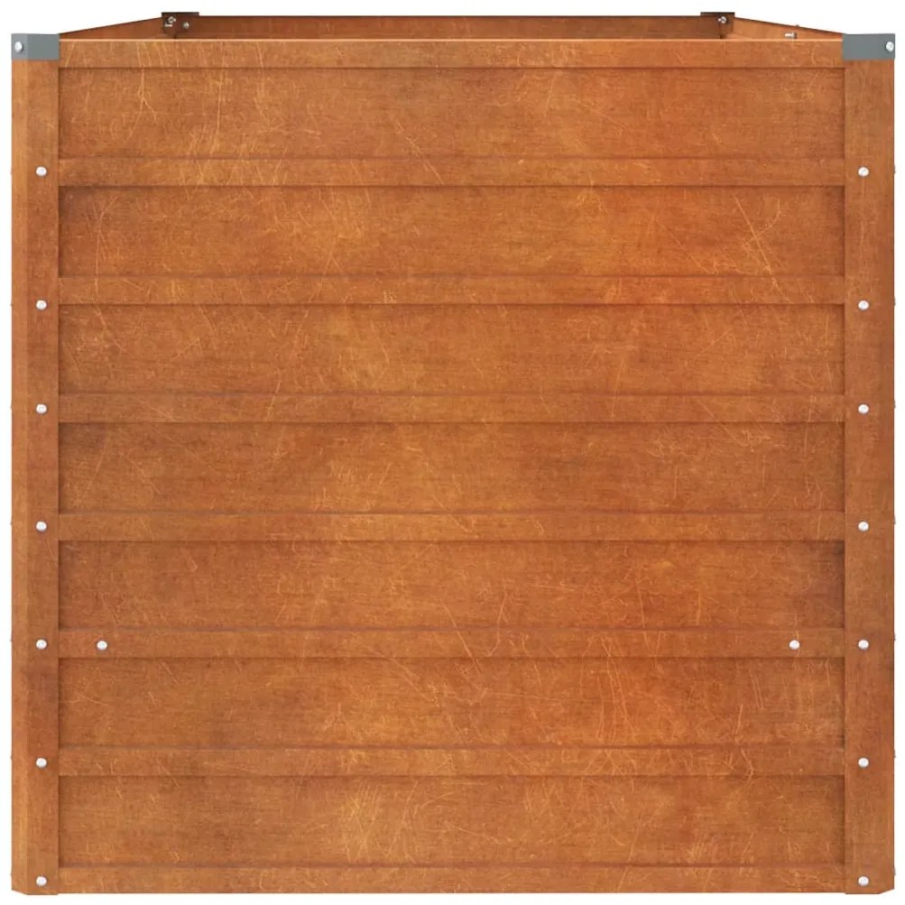 Canteiro de jardim 160x80x77 cm aço corten cor enferrujado
