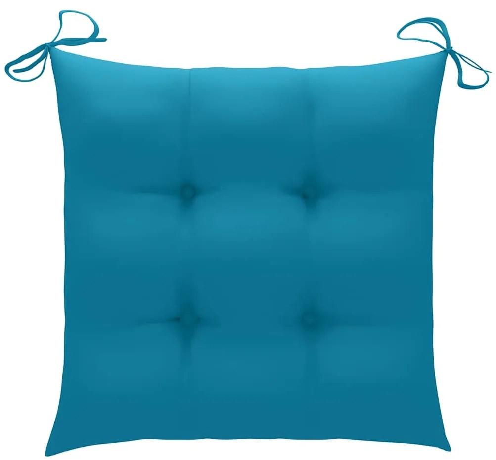 Cadeiras exterior dobráveis c/ almofadões 4 pcs acácia maciça