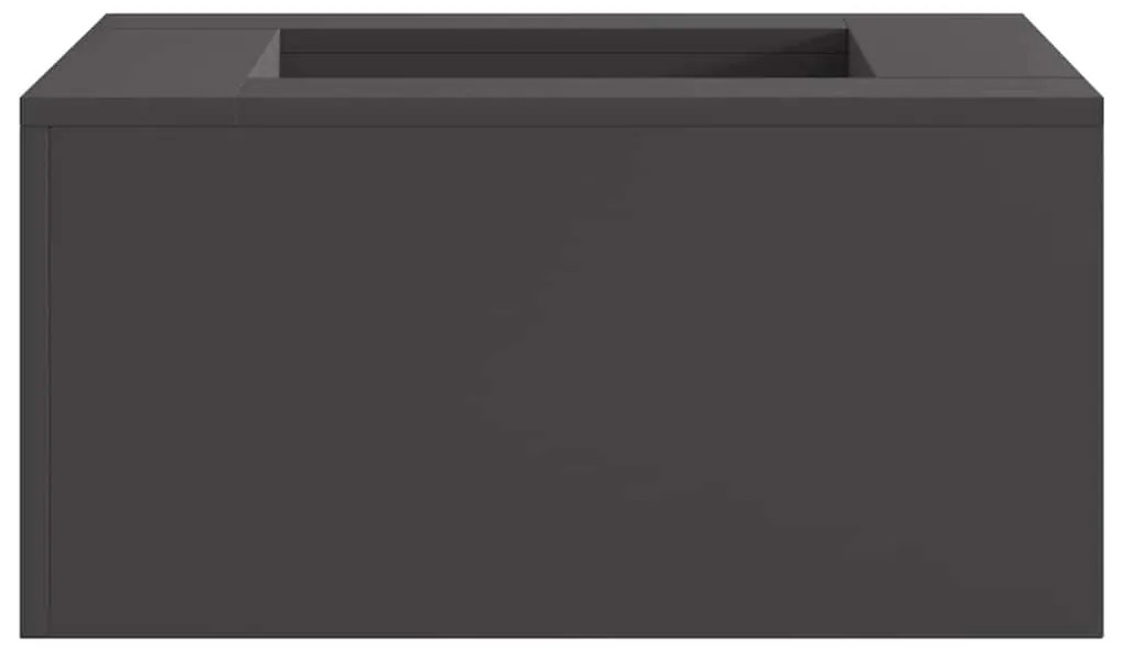 vidaXL Fire Pit Preto 60 x 60 x 30 cm Aço laminado a frio