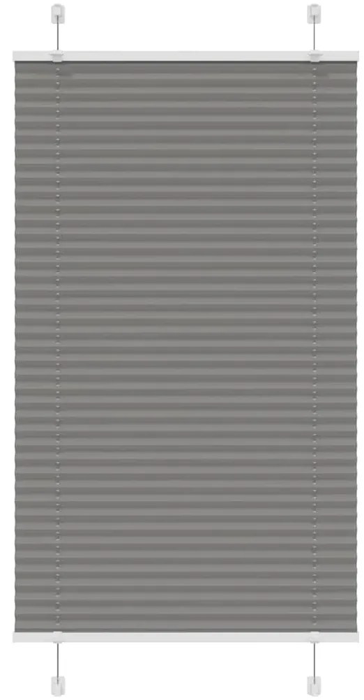 Antracite Plissada Cega 70x150 cm Largura Tecido 69,4 cm