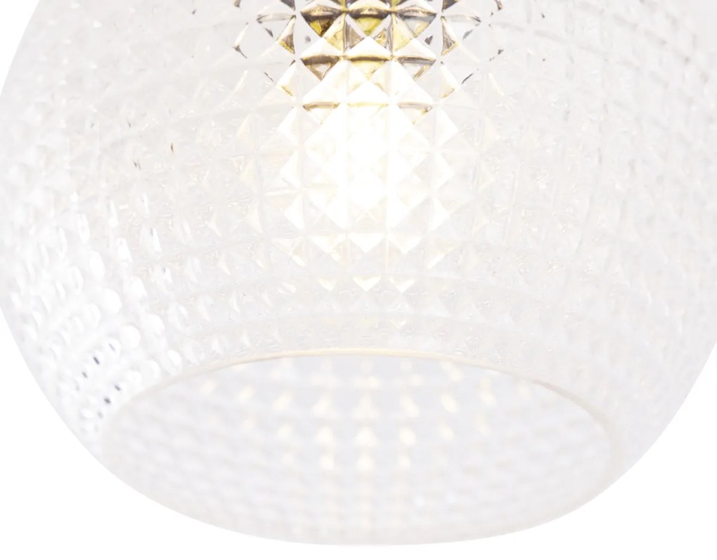 LED Candeeiro de Teto Inteligente Art Déco Latão c/ Wifi A60 - Sphere Art Deco