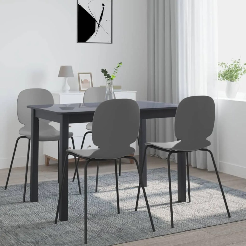 247364 vidaXL Mesa de jantar 114x71x75cm madeira de seringueira maciça preto