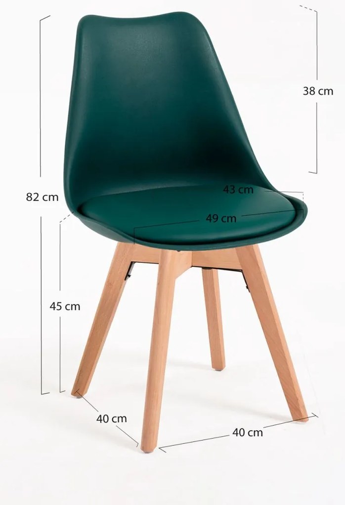 Cadeira Synk Basic - Verde escuro