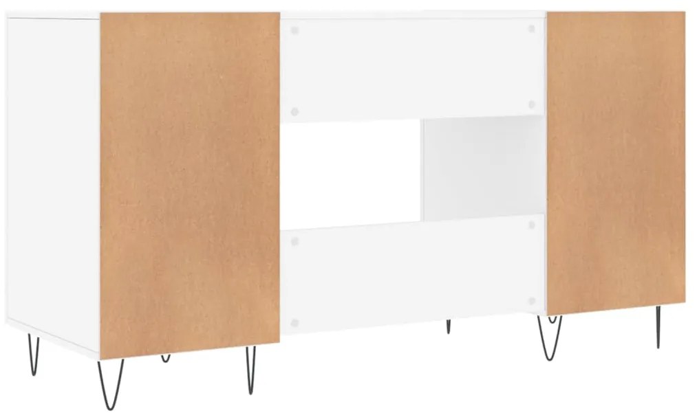 Secretária 140x50x75 cm derivados de madeira branco