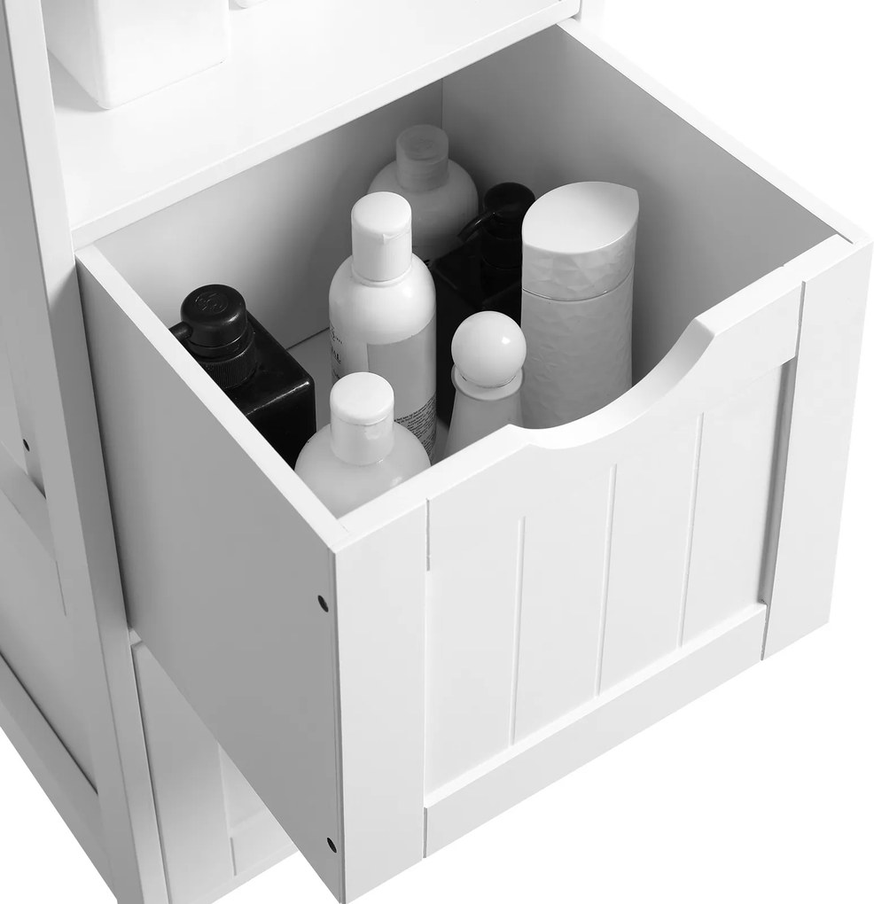 Armário alto para casa de banho 30 x 30 x 141,5 cm (Móvel baixo não incluido) Branco