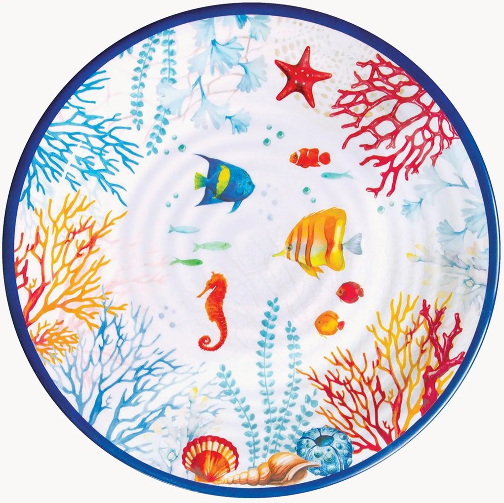 Pratos de jantar em porcelana Bora Bora, conjunto de 6