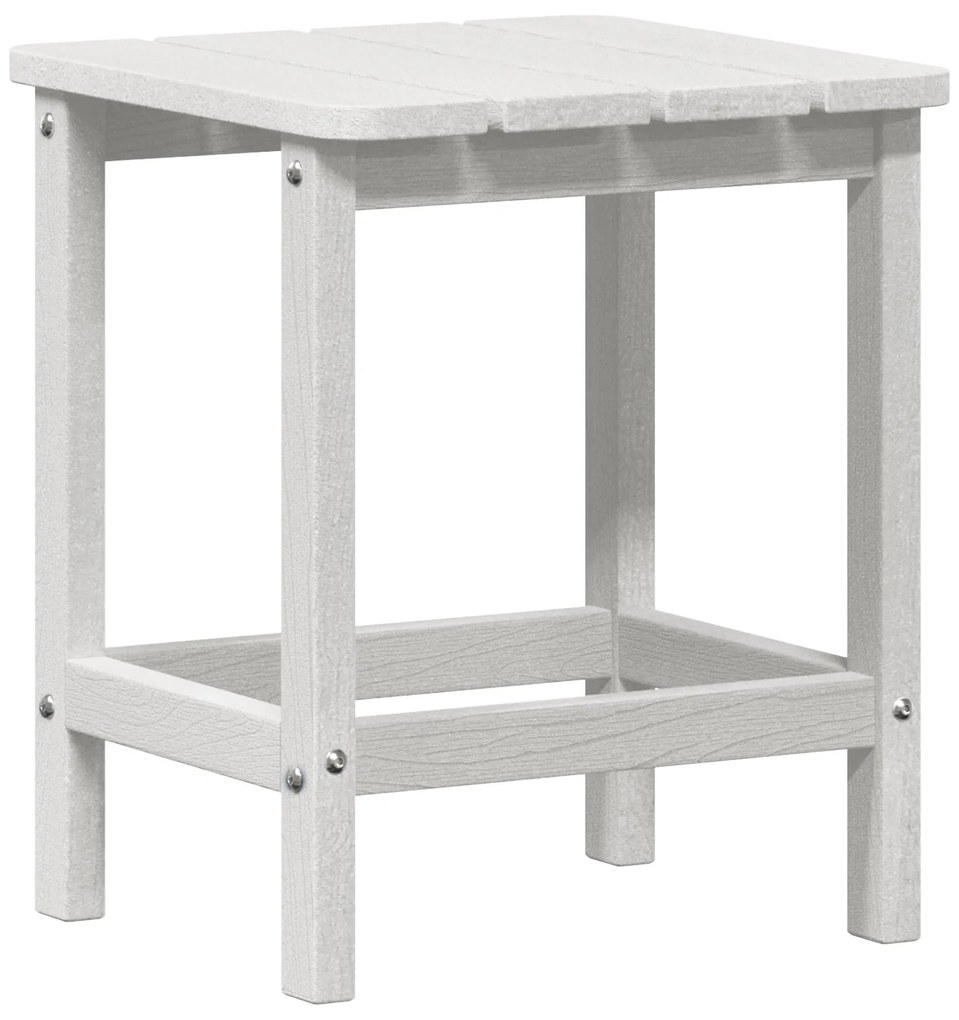 Conjunto de Lounge de Jardim com 3 Peças Branco HDPE, vidaXL Espreguiç