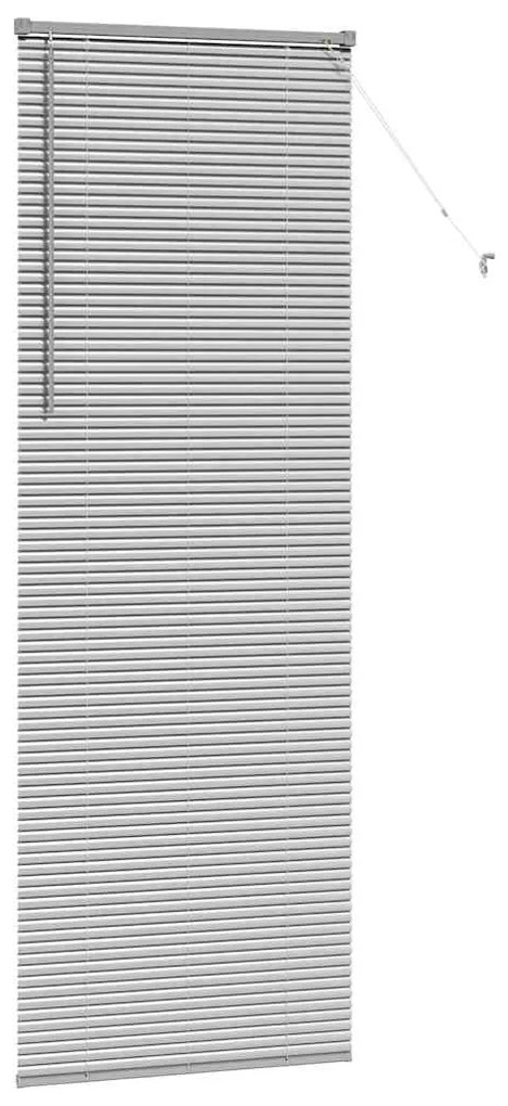 Persiana de Janela com cortinas Outros Manual Prata 80 x 220 cm Alumín