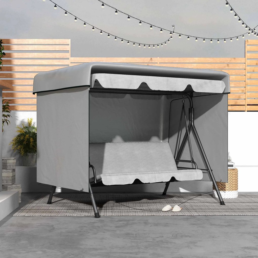 Capa Protetora para Baloiço de Jardim de 3 Lugares 215x155x150 cm Impe