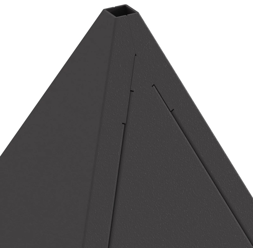 Fogueira Pyramid vidaXL Preto 50x50x51 cm Aço