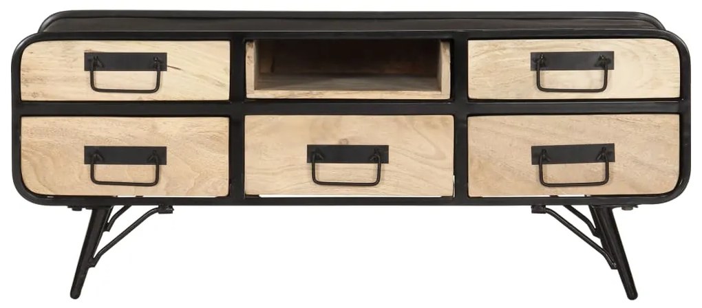 Mesa de centro 100x50x40 cm madeira de mangueira maciça