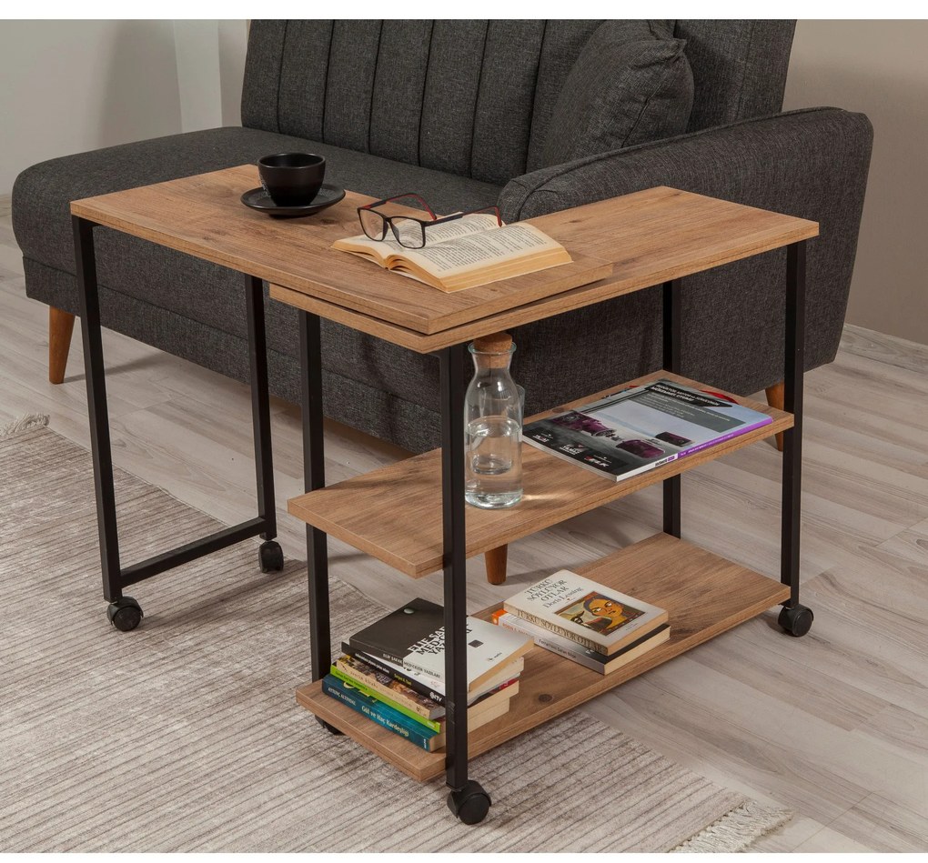 Mesa de Apoio Melin – Pinho Atlântico – 70x63x76 cm