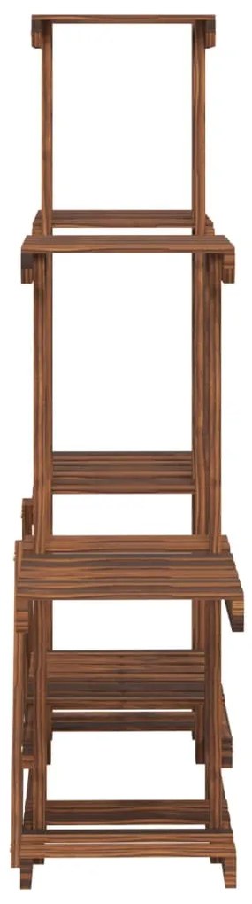 Suporte de plantas 95x25x96 cm madeira de abeto maciça