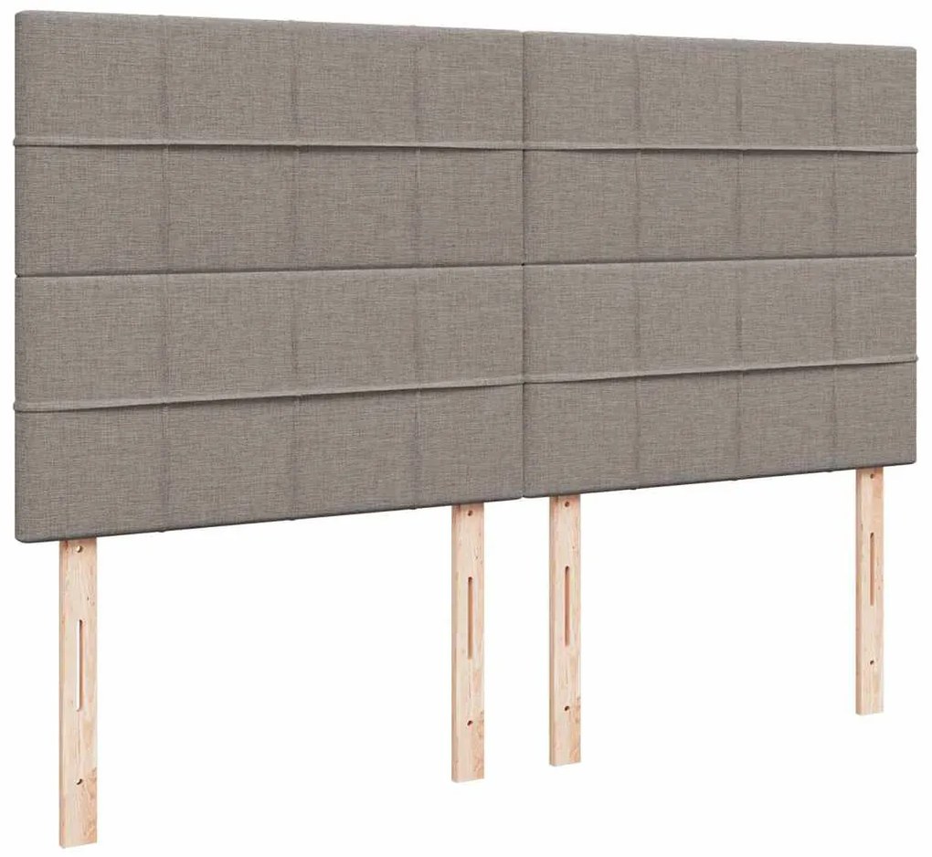 Estrutura de cama otomana com colchão tecido cinzento 160x200cm