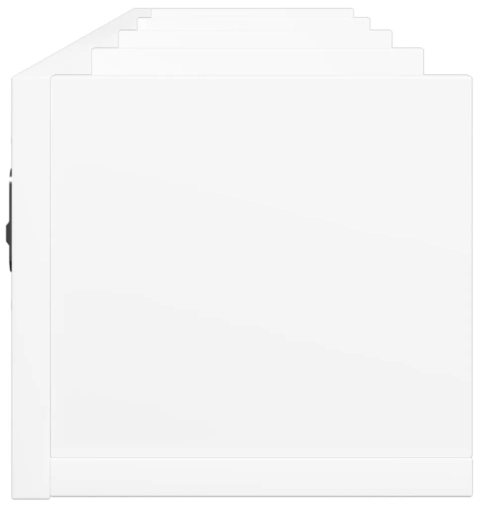 Armários de parede 2 pcs 99x18x16,5 cm derivados madeira branco