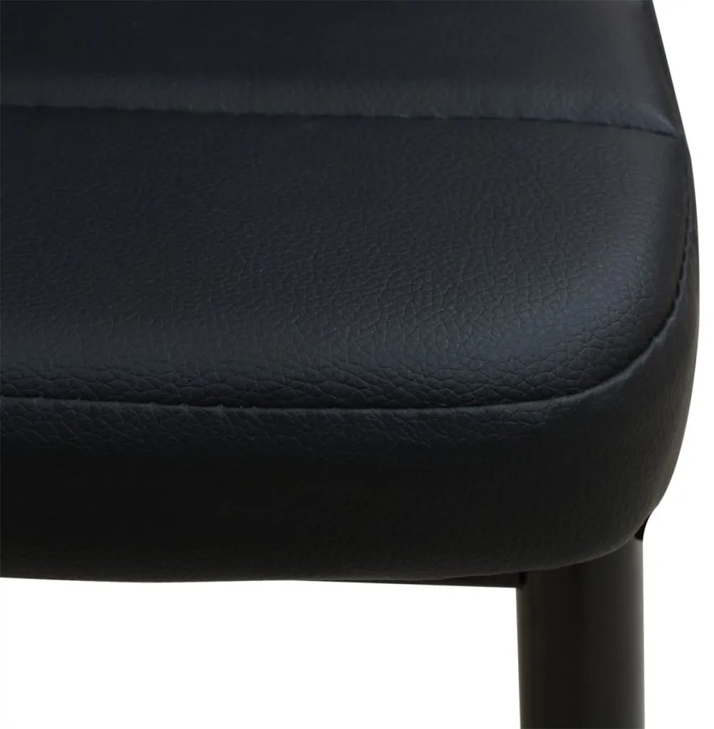 Conjunto mesa de jantar e cadeiras 3 pcs preto