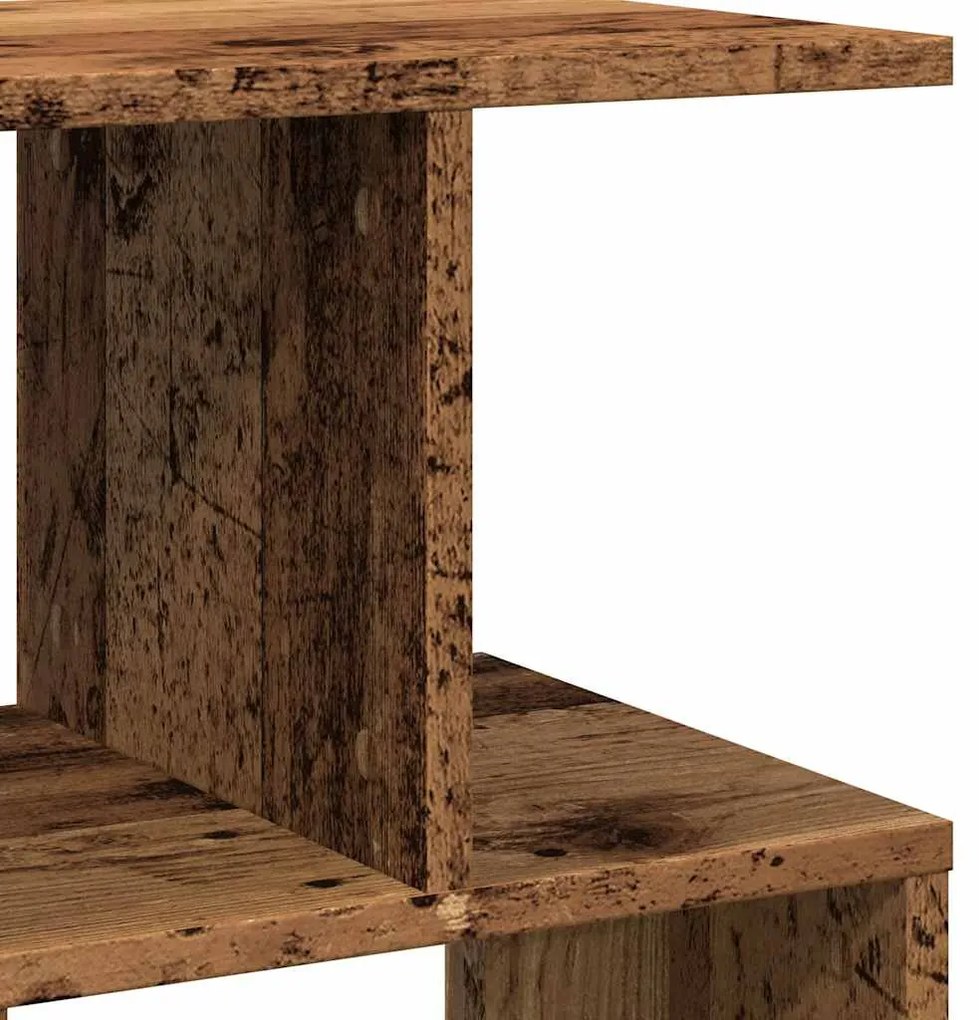 Mesa de cabeceira madeira velha 50x30x51,5cm madeira trabalhada