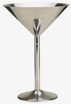 Pack De 2 Copos De Cocktail 35 Cl Em Aço Inoxidável Zirevia Aço Inoxidável Brilhante - Sklum