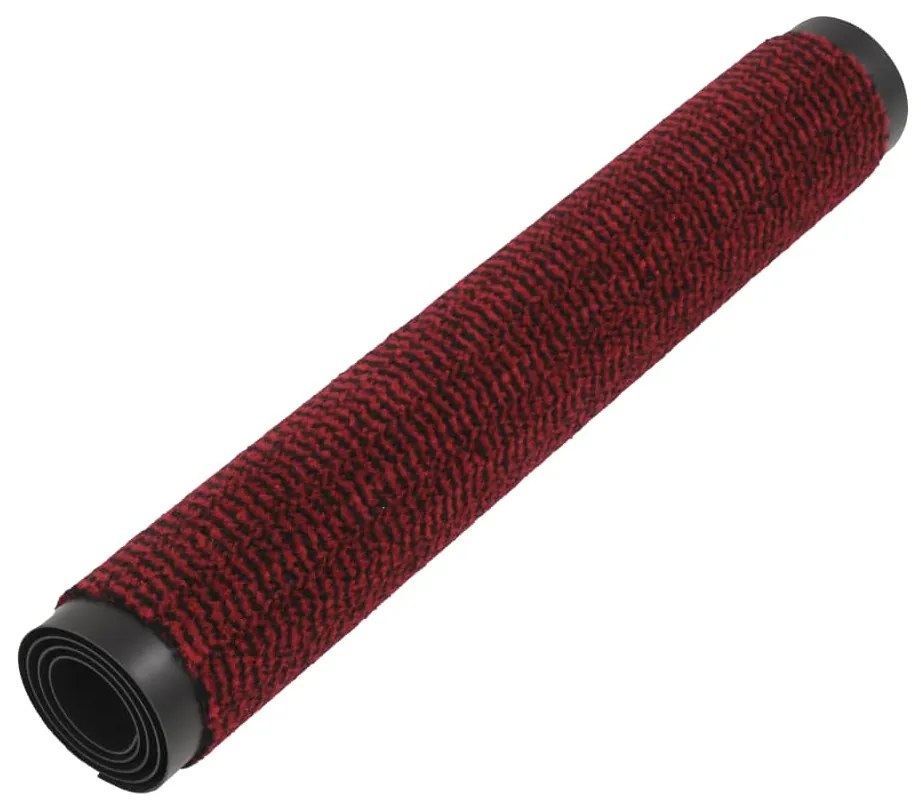 Tapete controlo de pó retangular tufado 90x150 cm vermelho