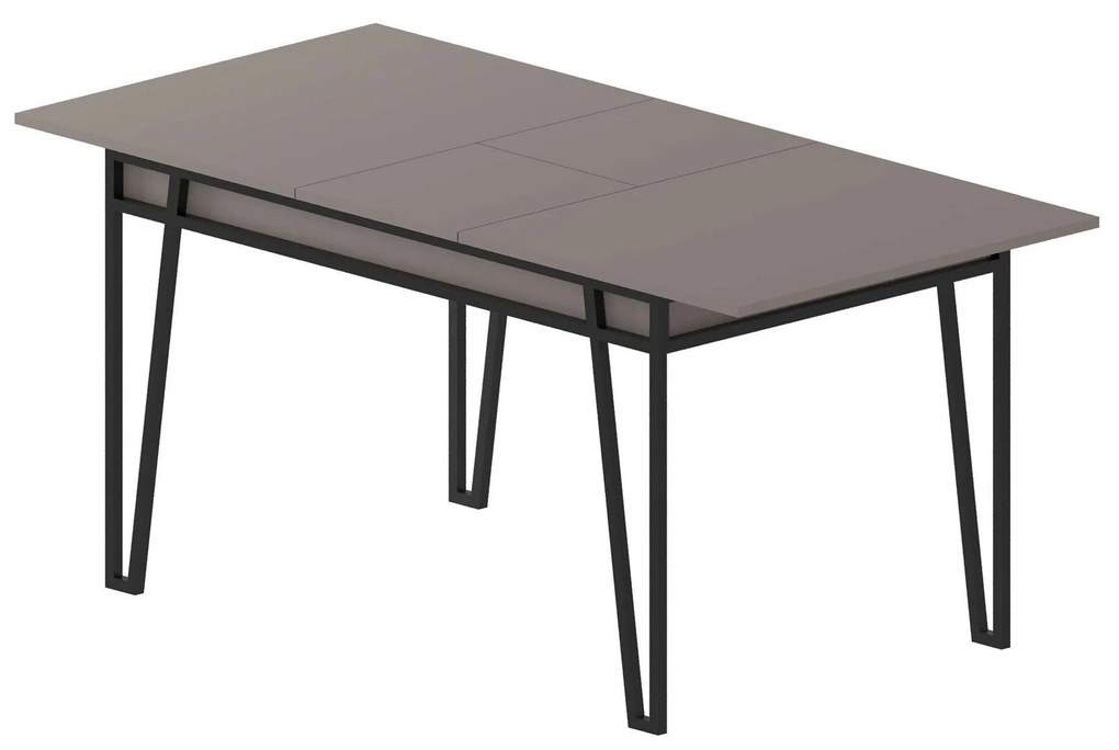 Mesa de Jantar Extensível "Pal" – 132-170x80x76 cm – Moka Claro - Desi