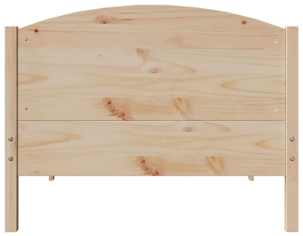 Cama sem colchão 75x190 cm madeira de pinho maciça