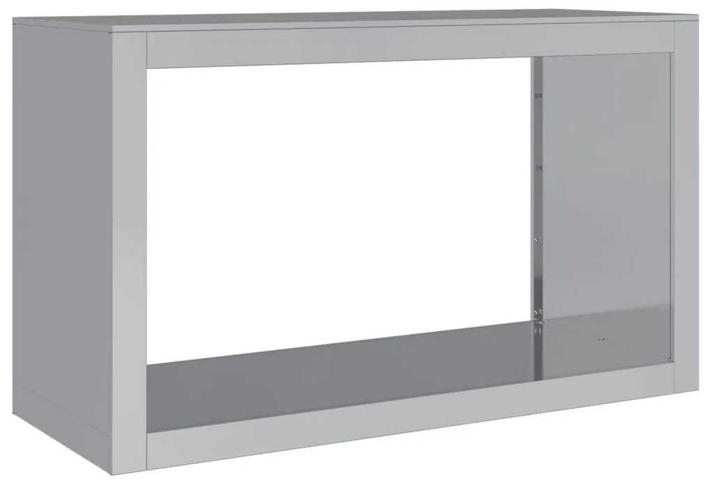 Suporte para lenha 100x40x60 cm aço galvanizado