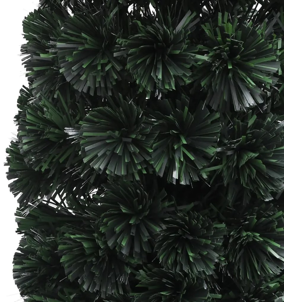 Árvore de Natal artificial fina c/ suporte 240 cm fibra ótica