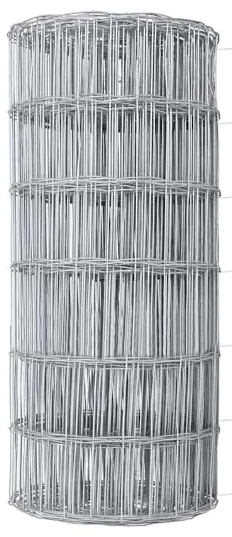 Cerca Euro com 13 postes, 0,6x25m, em aço galvanizado