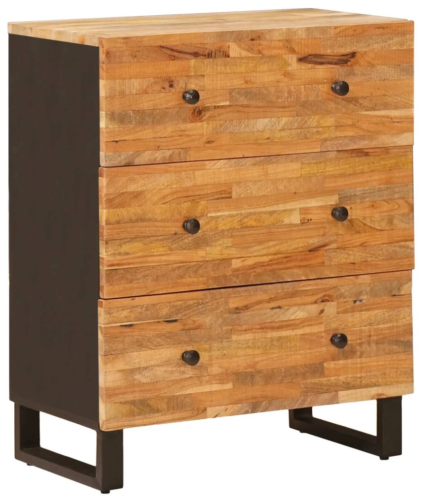 vidaXL Buffet de Armazenamento Castanho 60 x 33 x 75 cm